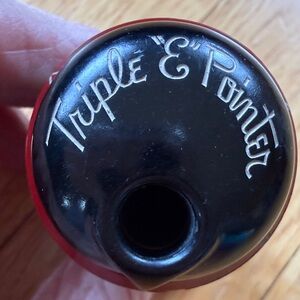 Bakelite Triple “E” Pointer Vintage Black & Maroon 4-way Pencil Sharpener